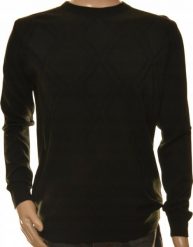 Leccos 500 sweter męski czarny z kaszmiru i wełny merynosów 3XL. Czarne swetry męskie Leccos, m, bez wzorów, z kaszmiru, bez kołnierzyka, bez ramiączek. Za 79.99 zł.
