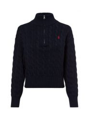 Polo Ralph Lauren Sweter z dzianiny Kobiety Bawełna niebieski, XL. Niebieskie swetry nierozpinane damskie Polo Ralph Lauren, xl, bez wzorów, z bawełny, bez kołnierzyka, bez ramiączek. Za 849.95 zł.