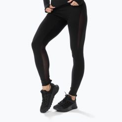 Legginsy treningowe damskie Cardio Bunny HCB-126-006. Czarne legginsy damskie Cardio Bunny, bez wzorów, z materiału. Za 169.99 zł.