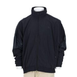 Second life - Adidas kurtka męska dresowa - Jak nowy. Czarne kurtki sportowe męskie Adidas, l, bez wzorów, z dresówki, bez kaptura, do biegania. Za 170.36 zł.