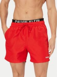 Calvin Klein Swimwear Szorty kąpielowe LV00N61015 Czerwony ciemny Regular Fit. Czerwone kąpielówki męskie Calvin Klein Swimwear, m, bez wzorów, z syntetyku. Za 299.99 zł.