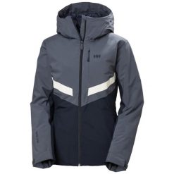 Damska kurtka narciarska Helly Hansen Edge 3.0. Szare kurtki sportowe damskie Helly Hansen, na zimę, bez wzorów, bez ramiączek, bez kaptura, narciarskie. W wyprzedaży za 1,304.35 zł.