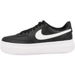 Tenisówki Nike Model Court Vision Alta Ltr Kolor Czarny. Czarne obuwie sportowe damskie Nike, bez wzorów, z materiału, bez zapięcia, tenisowe. Za 514.00 zł.