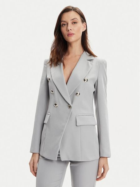 Maryley Marynarka 24EB139/43LU Szary Regular Fit. Szare marynarki i żakiety damskie Maryley, bez wzorów, z syntetyku, bez kołnierzyka, bez ramiączek. Za 279.99 zł.