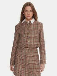 Tommy Hilfiger Marynarka WW0WW46752 Beżowy Regular Fit. Brązowe marynarki i żakiety damskie Tommy Hilfiger, bez wzorów, z syntetyku, bez kołnierzyka, bez ramiączek. Za 1,199.00 zł.