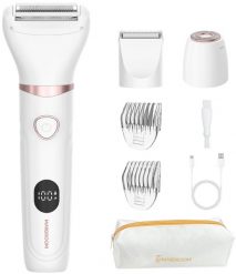 Depilator Verk Trymer damski 3w1 wodoodporny do ciała twarzy bikini biały - zestaw Trymer damski 3w1 wodoodporny do ciała twarzy bikini biały - zestaw. Depilatory Verk. Za 100.80 zł.