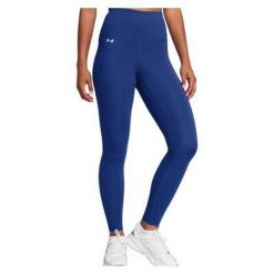 Legginsy treningowe damskie Under Armour UA Motion Ultra High-Rise. Niebieskie legginsy damskie Under Armour, bez wzorów. Za 177.99 zł.