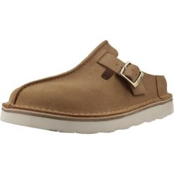 Buty CLARKS 26184168C Brązowy. Brązowe obuwie trekkingowe damskie Clarks, ze skóry, bez zapięcia. Za 388.99 zł.