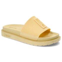 Żółte Klapki Big Star Modne Buty Na Lato. Żółte klapki damskie BIG STAR, na lato, bez wzorów, retro, bez obcasa, bez zapięcia. Za 79.99 zł.