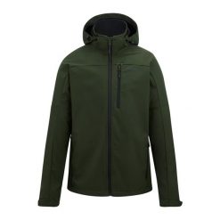 Męska Wodoodporna Kurtka Soft Shell Arana. Zielone kurtki męskie Regatta, m, bez wzorów, sportowe, bez kaptura. Za 290.99 zł.