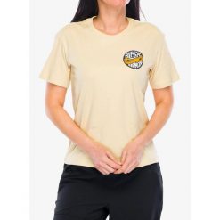 Koszulka bawełniana damska Black Diamond Rope Badge SS Tee. Żółte koszulki sportowe damskie Black Diamond, bez wzorów, z bawełny, bez ramiączek. Za 140.99 zł.