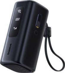 Baseus EnerGeek GX11 MiFi 20000 mAh 67W z funkcją Wi-Fi czarny. Czarne powerbanki . Za 399.00 zł.