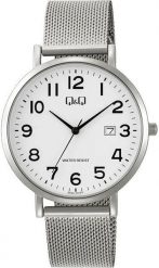 Zegarek męski QQ A46A-001P srebrny. Szare zegarki męskie Q&Q, bez wzorów, srebrne. Za 159.00 zł.
