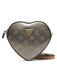 Guess Torebka HWTV94 96770 Srebrny. Szare listonoszki damskie Guess, z aplikacjami, ze skóry, bez dodatków. Za 249.99 zł.