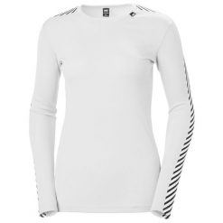 Bluza damska Helly Hansen lifa crew. Białe bluzy damskie Helly Hansen, m, bez wzorów, z materiału, bez ramiączek, bez kaptura. Za 242.00 zł.