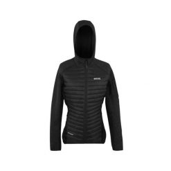 Damska bluza z kapturem na zamek błyskawiczny Regatta Newhill. Czarne bluzy damskie Regatta, bez wzorów, sportowe, bez ramiączek, z kapturem. Za 129.99 zł.