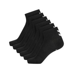 Hummel Skarpetki ZESTAW 6-Pack Z SZEWRONAMI MID CUT. Czarne skarpetki damskie Hummel, bez wzorów. Za 81.00 zł.