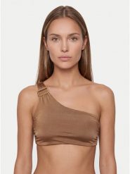 Max Mara Beachwear Góra od bikini Alisia 2616821059 Brązowy jasny. Brązowe bikini Max Mara Beachwear, bez wzorów, z syntetyku. Za 609.99 zł.