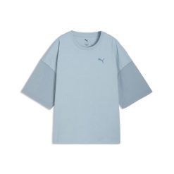 Damska koszulka oversize HER PUMA. Białe koszulki sportowe damskie Puma, bez wzorów, bez ramiączek, na fitness i siłownię. Za 149.00 zł.