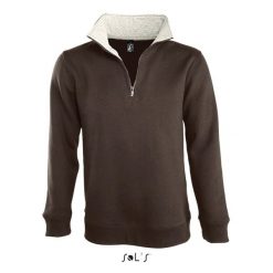 Bluza Sol's Scott. Brązowe bluzy damskie SOL'S, l, bez wzorów, z bawełny, bez ramiączek, bez kaptura. Za 199.90 zł.