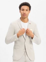 Finshley & Harding London kurtka Baukaste Mężczyźni Slim Fit beżowy, 94. Brązowe kurtki męskie Finshley & Harding London, m, bez wzorów, z syntetyku, eleganckie, bez kaptura. Za 479.95 zł.