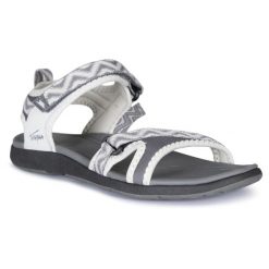 Trespass Ivy - Sandały damskie szare. Białe sandały damskie Trespass, bez wzorów, bez obcasa, bez zapięcia. W wyprzedaży za 146.25 zł.