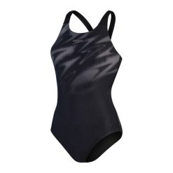 Strój kąpielowy damski Speedo Hyperboom Placement MuscleBack. Czarne stroje kąpielowe damskie Speedo, s, bez wzorów, z materiału. Za 178.98 zł.