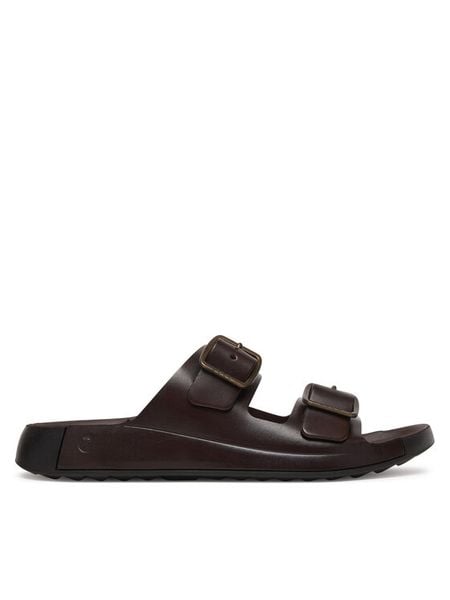 ECCO Klapki Cozmo 55280401667 Brązowy. Brązowe klapki męskie ecco, bez wzorów, ze skóry, bez zapięcia. Za 529.99 zł.