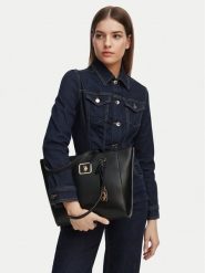 U.S. Polo Assn. Torebka BEUXT8794WVP Czarny. Czarne shopperki damskie U.S. Polo Assn., bez wzorów, ze skóry, bez dodatków. Za 144.99 zł.