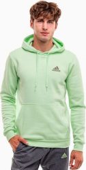 Adidas Bluza męska adidas Essentials Fleece Hoodie zielona IN0327 M. Zielone bluzy męskie Adidas, m, bez wzorów, bez kaptura. Za 186.03 zł.