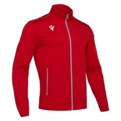 Kurtka Macron nemesis. Czerwone kurtki sportowe męskie Macron, xl, bez wzorów, z lycry, bez kaptura. Za 240.50 zł.