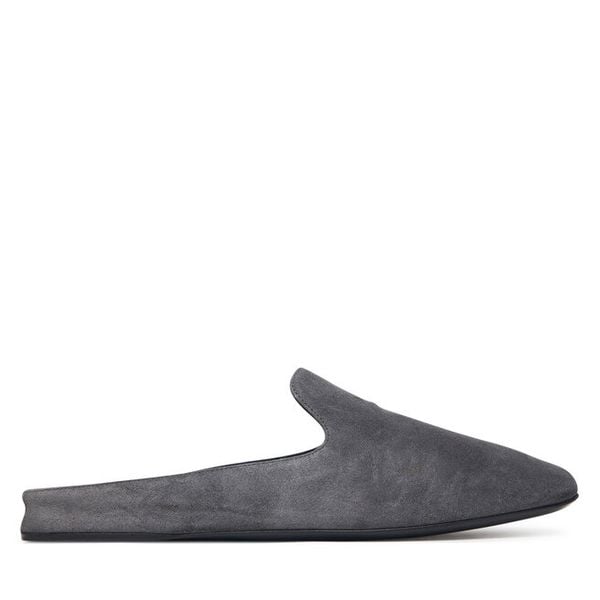 Klapki Max Mara. Szare klapki damskie Max Mara, bez wzorów, bez obcasa, bez zapięcia. Za 2,109.00 zł.