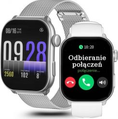 Zegarek SMARTWATCH GRAVITY GT28-9 SR/SR/WH. Zegarki smartwatch Gravity, bez wzorów. Za 132.82 zł.