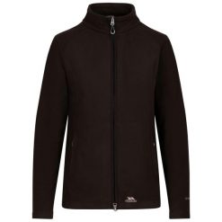 Damska Bluza Polarowa Renato AT100. Czarne bluzy damskie Trespass, na zimę, bez wzorów, z materiału, wakacyjne, bez ramiączek, bez kaptura. Za 124.99 zł.
