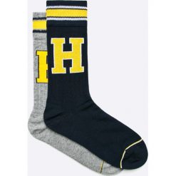 Tommy Hilfiger - Skarpety TH Patch (2-pack). Szare skarpety męskie Tommy Hilfiger, bez wzorów, z bawełny. W wyprzedaży za 39.90 zł.