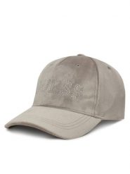 Guess Czapka z daszkiem V4BZ04 K0232 Szary. Szare czapki damskie Guess, z aplikacjami, z materiału. Za 129.99 zł.