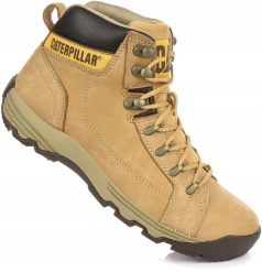 Męskie buty trapery trekkingowe piaskowe CATERPILLAR CAT. Brązowe trekkingi męskie CATERPILLAR, na zimę, z materiału, bez zapięcia. Za 429.00 zł.