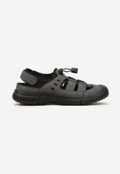 Szare Sandały ze Ściągaczem Zaliara. Szare sandały męskie Born2be, bez wzorów, bez zapięcia. Za 129.99 zł.
