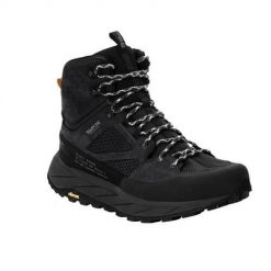 Buty trekkingowe męskie Jack Wolfskin Terraquest Mid Texapore. Czarne buty zimowe męskie Jack Wolfskin, z materiału, za kostkę, bez zapięcia. Za 826.00 zł.