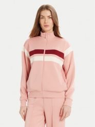 Guess Bluza V5RQ00 KCO72 Różowy Regular Fit. Czerwone bluzy damskie Guess, s, z aplikacjami, z syntetyku, bez ramiączek, bez kaptura. Za 229.99 zł.