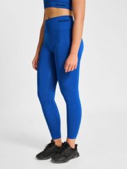 Damskie legginsy z wysokim stanem Hummel TIF. Niebieskie legginsy damskie Hummel, bez wzorów, z poliesteru. Za 164.00 zł.