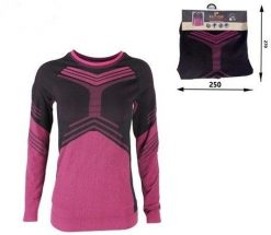 NORMANN bielizna thermo bluzka damska czarno różowy. Czarna bielizna sportowa damska NORMANN, bez wzorów. Za 64.65 zł.
