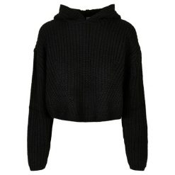 Bluza damska z kapturem Urban Classics oversized. Czarne bluzy damskie Urban Classics, bez wzorów, bez ramiączek, z kapturem. Za 214.00 zł.