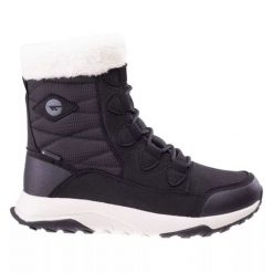 Buty Hi-Tec Mestia Mid Wp W 92800377013 czarne. Czarne śniegowce damskie z gumy, bez zapięcia. Za 357.98 zł.