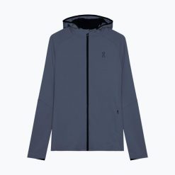 Bluza do biegania damska On Climate Zip Hoodie. Niebieskie bluzy damskie On, s, bez wzorów, z materiału, bez ramiączek, bez kaptura. Za 509.99 zł.