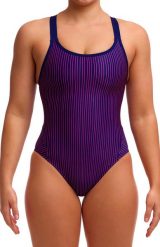 Strój kąpielowy Funkita Peach Tea - Eclipse. Fioletowe stroje kąpielowe damskie Funkita, l, bez wzorów, z elastanu. Za 289.00 zł.