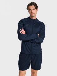 Kurtka z dresu Hummel Pro. Niebieskie kurtki sportowe damskie Hummel, m, bez wzorów, z dresówki, bez ramiączek, bez kaptura, do biegania. Za 217.00 zł.