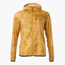 Kurtka → trening → damska → Swedemount → Packable Wind Jacket → szybkoschnąca. Żółte kurtki sportowe damskie SWEDEMOUNT, bez wzorów, z softshellu, bez ramiączek, bez kaptura, do biegania. Za 199.99 zł.