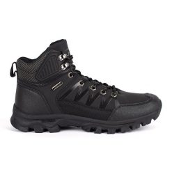 Vico Czarne buty męskie trekkingowe wiązane. Czarne trekkingi męskie bez zapięcia. Za 212.22 zł.