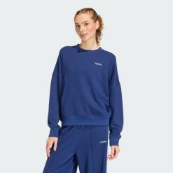 Bluza Seasonal Essentials Colorpop z wyszywaną grafiką. Białe bluzy damskie Adidas, l, bez wzorów, sportowe, bez ramiączek, bez kaptura. Za 239.00 zł.